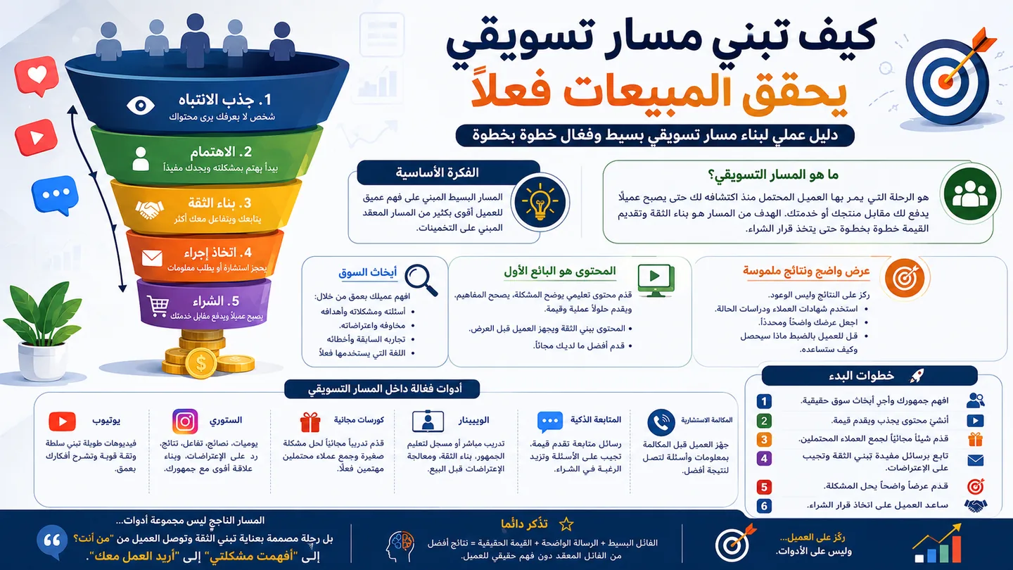 كيف تبني القمع التسويقي بطريقة تبيع؟